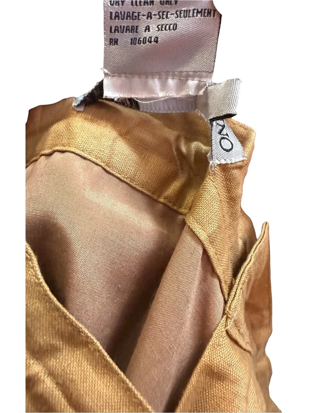 Lorenzino 100% Linen Drawstring Pants Men’s XL Tan